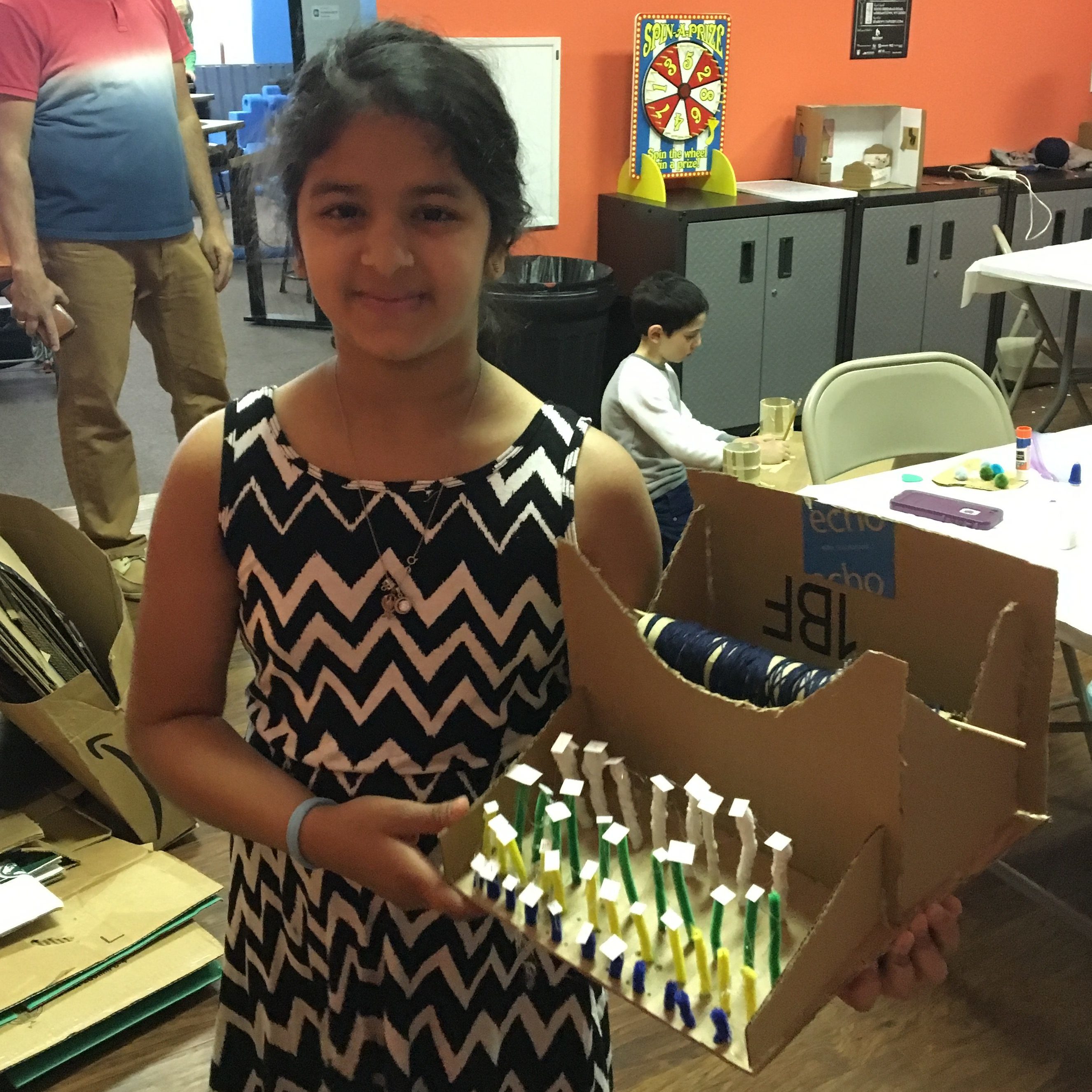 cardboard creations event at spark